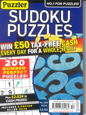 Sudoku Puzzles, issue NO 254