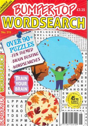 Bumper Top Wordsearch - NO 215