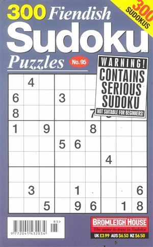 300 Fiendish Sudoku Puzzles - NO 95