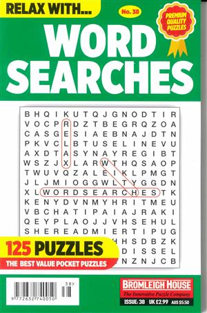 Relax With Wordsearches, issue NO 38