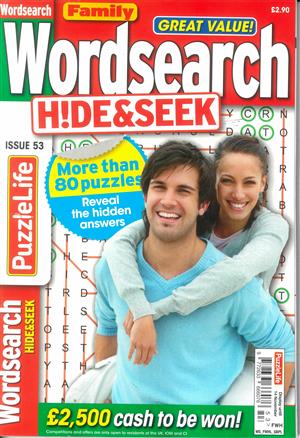 Family Wordsearch Hide and Seek, issue NO 53