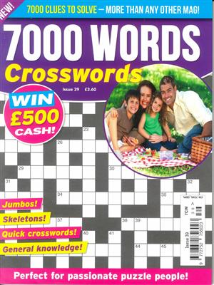 7000 Word Crosswords, issue NO 39