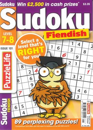 Puzzlelife Sudoku Fiendish  - NO 101