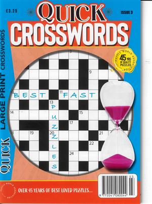 Quick Crosswords, issue NO 3